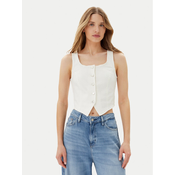 Vero Moda Telovnik Wild Alinia 10323777 Bela Slim Fit
