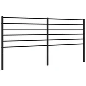 vidaXL vidaXL Kovinsko posteljno vzglavje črno 200 cm, (20788193)