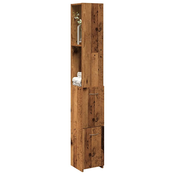 Kupaonski ormaric staro drvo 25x25x170 cm izradeno drvo