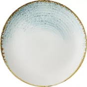 CHURCHILL Homespun Accents Aquamarine Plitev krožnik, rustikalni, o: 217 mm (12 kos)