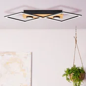 Brilliant Stropna svetilka LED Woodbridge, z dvema žarnicama - Dnevna soba/jedilnica - črna, rjava - Les