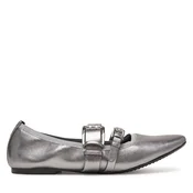 DKNY Odprte balerinke bazaltno siva