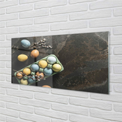 tulup.si Slika na akrilnem steklu Jajca baza 120x60 cm 4 obešalnika