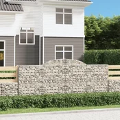 Lucne gabionske košare 9 kom 300x30x120/140cm pocincano željezo