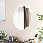 Costway Kopalniško ogledalo 60x60 cm z ogrevanjem proti megli in LED osvetlitvijo