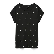 VERO MODA Majica črna / bela