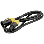 Eurolite Eurolite IP T-Con XLR priklučni konektor [1x moški konektor XLR - 1x ženski konektor XLR] 3 m črna/oranžna, (20428120)