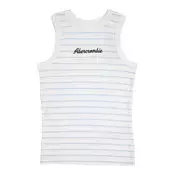 Abercrombie & Fitch Top ESSENTIAL  svetlo modra / bela
