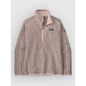 Patagonia Better Sweater 1/4 Half-Zip Fleece Sweater pink frost