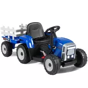 Northix 12V otroški traktor s snemljivo prikolico in daljinskim upravljalnikom, 30 kg