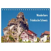 Wunderbare Fränkische Schweiz (Tischkalender 2026 DIN A5 quer), CALVENDO Monatskalender