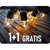 LED solarni lanac 10xLED/0,5/4,5V 12 m 3000K IP44 + daljinski upravljac
