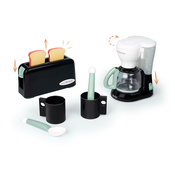 Ranajkový set s toasterom Tefal Breakfast Set Smoby s kávovarom a šálky s lyžickami SM310599