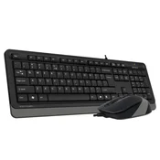 A4 TECH USB US tastatura + USB miš F1010 FSTYLER sivi set