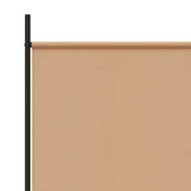 Vidaxl 3-panelni pregradni zid Bež 260 x 180 cm Blago