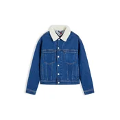 Tommy Jeans Prehodna jakna Archive moder denim/bela