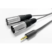 shumee Vivolink PROMJXLRS15 avdio kabel 15 m 3,5 mm 2 x XLR črne barve