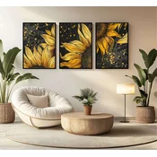 WALLXPERT Dekorativna uramljena MDF slika (3 komada) Mp3 00105 50 x 70