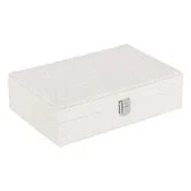 Kutija za nakit Loe 28x19x7cm bela Atmosphera