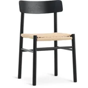 2 KOMADA Dining chair ISLEV black/natural