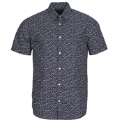 JACK & JONES Srajca JPRBLaSummer  nočno modra / rjasto rjava / bela