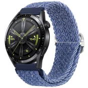 BStrap Braid Nylon pašček za Huawei Watch GT3 42mm, blue white