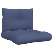 Set jastuka za palete modri 60 x 38 x 13 cm od tkanine