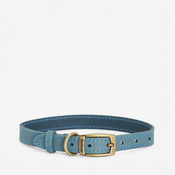 Kožna ogrlica za pse Barbour Leather Dog Collar — Classic Blue - L