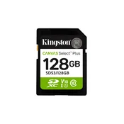 Kingston Canvas Select Plus/SDXC/128GB/UHS-I U1/razred 10