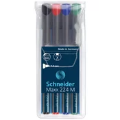 SCHNEIDER OHP PERMANENT MARKER 224 M, SET 1/4
