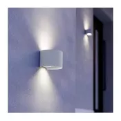 Eglo 901843 - LED zunanja stenska svetilka CALPINO 2xLED/2,8W/230V IP54 bela