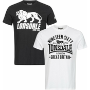 Moški komplet Lonsdale 114063-White/Black