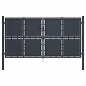 Vrtna vrata Čelik 300x150 cm Antracit