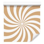 Hipi ozadje tapeta belo-zlata za dnevno sobo in spalnico 50x1000 cm
