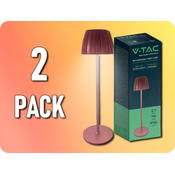 V-TAC NAMIZNA SVETILKA LED 2,7W, 110LM, NA DOTIK, Z MOŽNOSTJO ZATEMNITVE, 3V1, RJAVA/2-PACK!