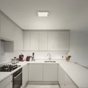 OSRAM LED-stropna svetilka ORBIS QUICKFIX 32 x 32 cm, srebrna, clickdim - Dnevna soba/jedilnica - Sodobni - srebro - Kovina