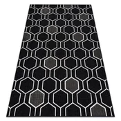 eoshop Preproga SPRING 20404993 Šestkotni sisal, zanka - črna ( - Velikost: 160x230 cm)