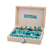 TOTAL Set 12 bitova za glodalicu (6mm)