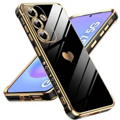 GS Ovitek za Samsung Galaxy A57 5G, Elektro srce, črn