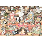 Ravensburger - Puzzle Crazy Cats Bingleyjev knjižni klub - 1 000 kosov
