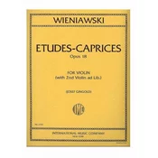WIENIAWSKI:ETUDES-CAPRICES OP.18 FOR VIOLIN (WITH 2ND VIOLIN AD LIB.)