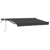 Rucni okvir tende s LED-ima Antracit 3 x 2,5 m
