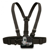 Techsuit - prsni trak - za kamero GoPro / SJCAM / Xiaomi Yi - črna KP27236