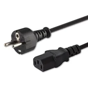 Napajalni kabel SAVIO CL-138, Schuko (M) na IEC C13, 1.8m