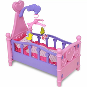 Djecja Igracka Krevet za Lutke pink + ljubicasta boja