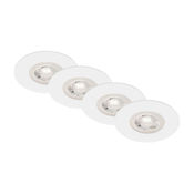 Brilo - KOMPLET 4x LED ugradno plafonsko svetlo za kupatilo LED/4,9W/230V IP44 belo