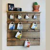 Hanah Home Zidna polica Raf284, Braon