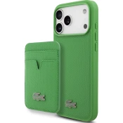 Lacoste Iconic Petit Pique MagSafe Stražnja Maskica + Novčanik za iPhone 17 Pro Max Zelen