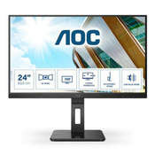 Monitor AOC 60,5 cm (23,8) 24P2QM 1920x1080 75Hz VA 4ms VGA DVI HDMI DisplayPort 4xUSB3.2 Pivot Zvočniki 6H sRGB127% AdaptiveSync