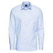 OLYMP Poslovna srajca No. 6 Faux Uni, modra